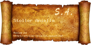 Stoller Aniella névjegykártya